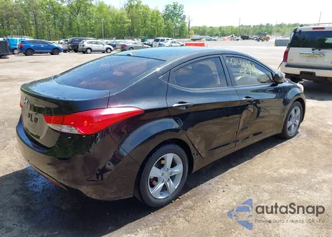 2011 Hyundai Elantra Gls (Ulsan Plant) from USA, damaged, VIN KMHDH4AE9BU115165